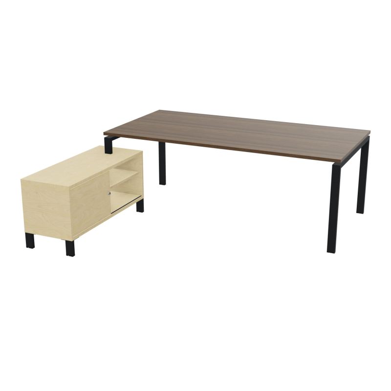 RIO BUREAU RECT. 218X188 PL 200X100 OBT + RET PORT A GAUCHE SIMPLE ACCES  N6 ZP N8