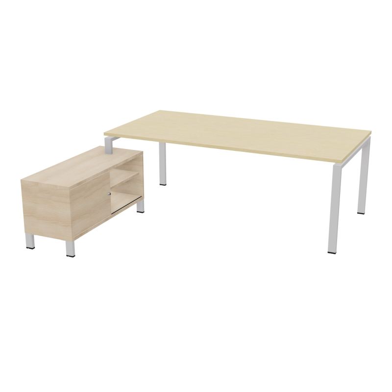 RIO BUREAU RECT. 218X188 PL 200X100 OBT + RET PORT A GAUCHE SIMPLE ACCES  N8 SD RZ