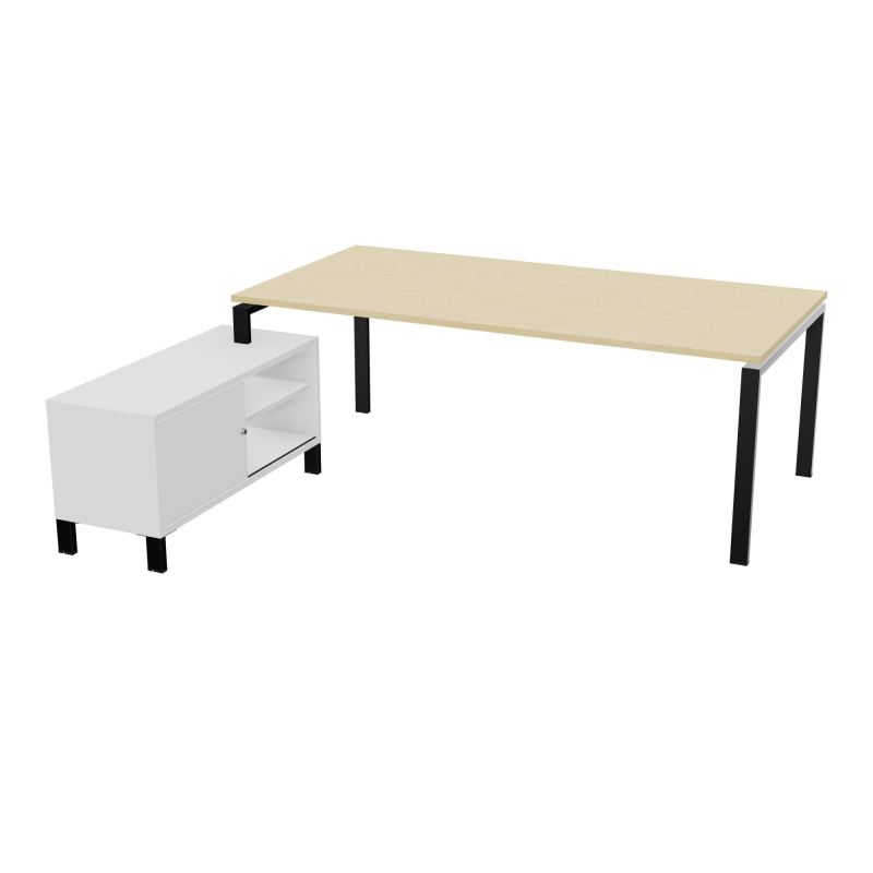 RIO BUREAU RECT. 218X188 PL 200X100 OBT + RET PORT A GAUCHE SIMPLE ACCES  N8 SG MG