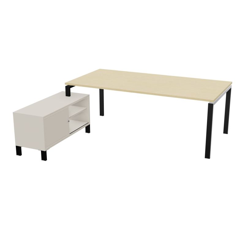 RIO BUREAU RECT. 218X188 PL 200X100 OBT + RET PORT A GAUCHE SIMPLE ACCES  N8 SG N5