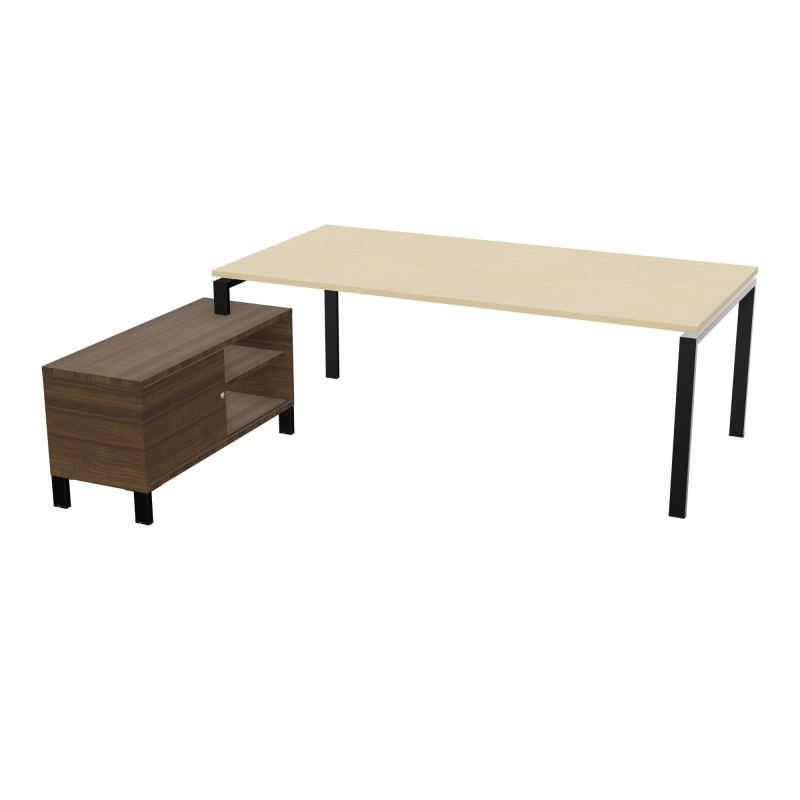 RIO BUREAU RECT. 218X188 PL 200X100 OBT + RET PORT A GAUCHE SIMPLE ACCES  N8 SG N6