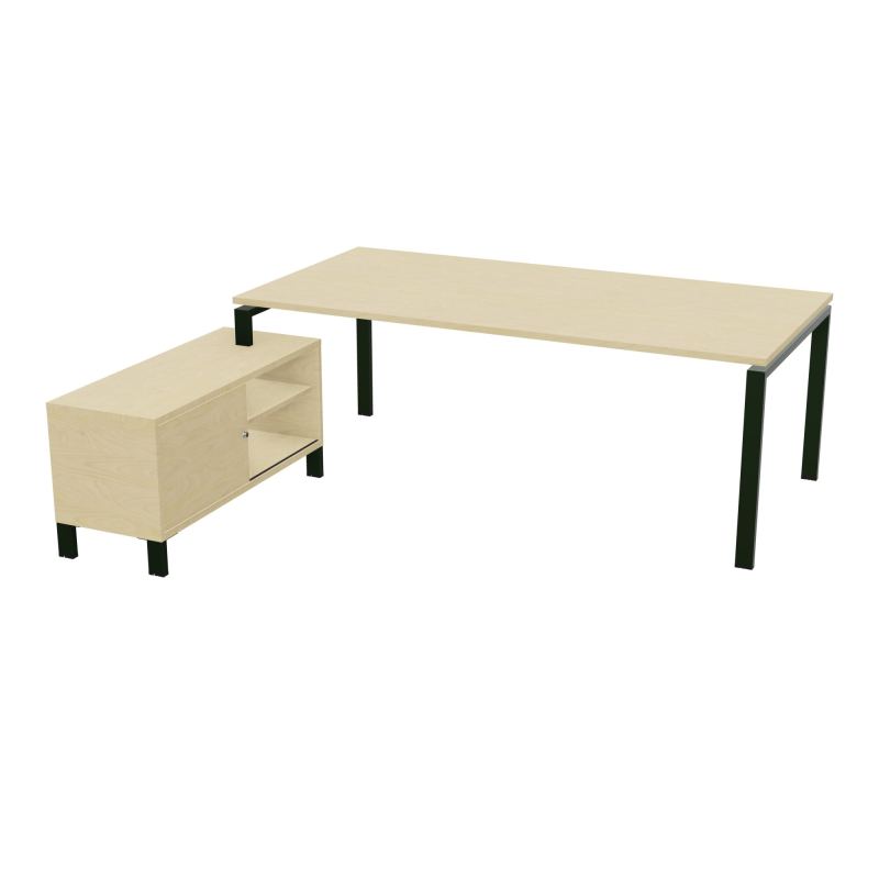 RIO BUREAU RECT. 218X188 PL 200X100 OBT + RET PORT A GAUCHE SIMPLE ACCES  N8 ST N8