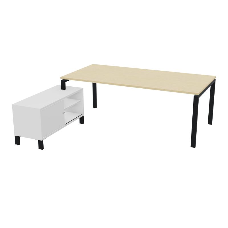 RIO BUREAU RECT. 218X188 PL 200X100 OBT + RET PORT A GAUCHE SIMPLE ACCES  N8 ZP MG
