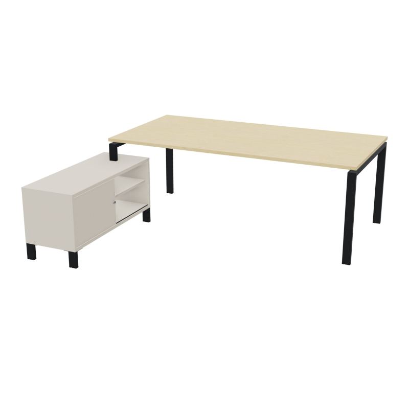 RIO BUREAU RECT. 218X188 PL 200X100 OBT + RET PORT A GAUCHE SIMPLE ACCES  N8 ZP N5