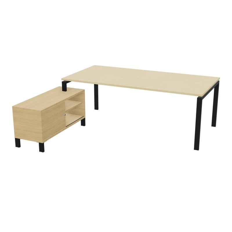 RIO BUREAU RECT. 218X188 PL 200X100 OBT + RET PORT A GAUCHE SIMPLE ACCES  N8 ZP R1