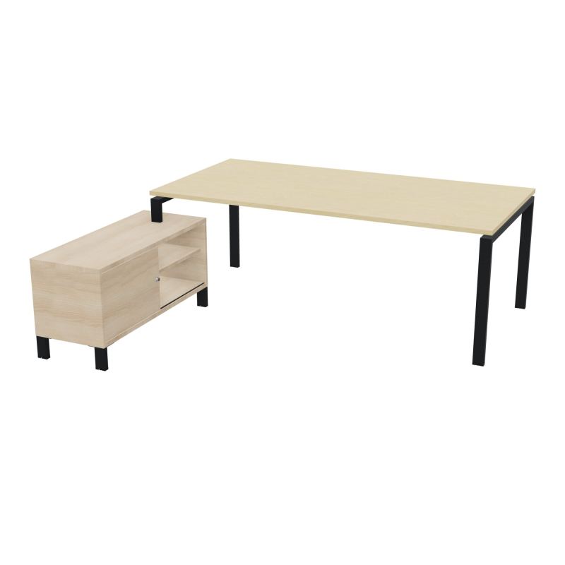 RIO BUREAU RECT. 218X188 PL 200X100 OBT + RET PORT A GAUCHE SIMPLE ACCES  N8 ZP RZ