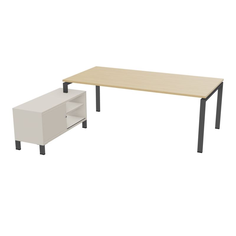 RIO BUREAU RECT. 218X188 PL 200X100 OBT + RET PORT A GAUCHE SIMPLE ACCES  R1 SC N5