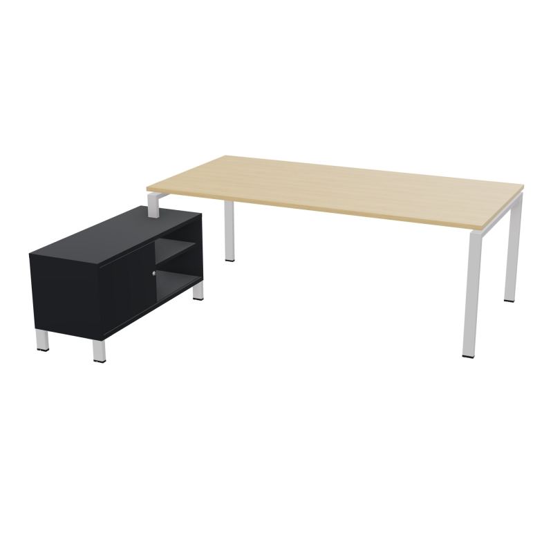 RIO BUREAU RECT. 218X188 PL 200X100 OBT + RET PORT A GAUCHE SIMPLE ACCES  R1 SD R9