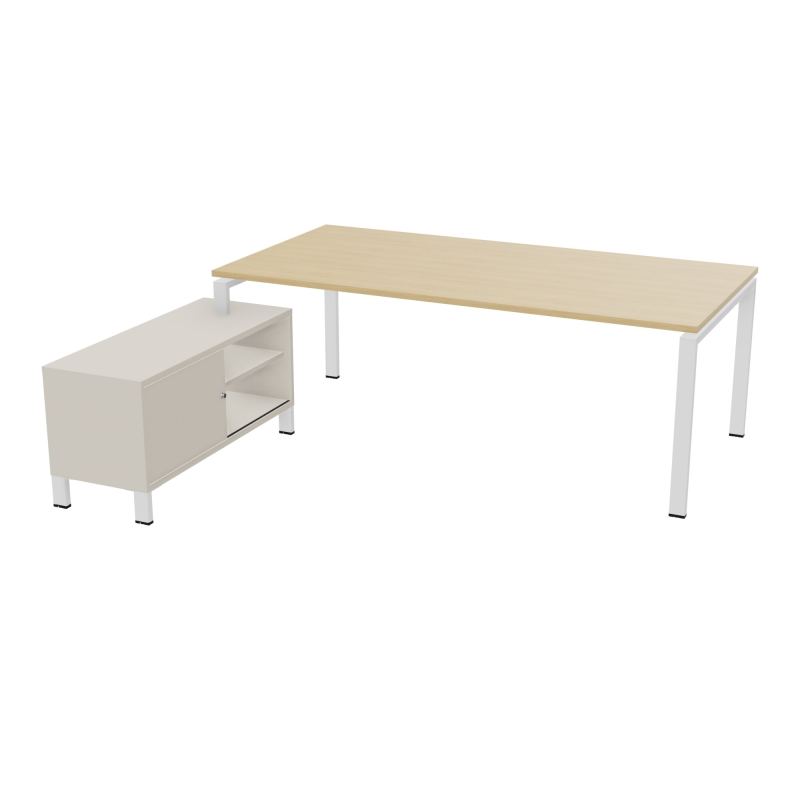 RIO BUREAU RECT. 218X188 PL 200X100 OBT + RET PORT A GAUCHE SIMPLE ACCES  R1 SO N5