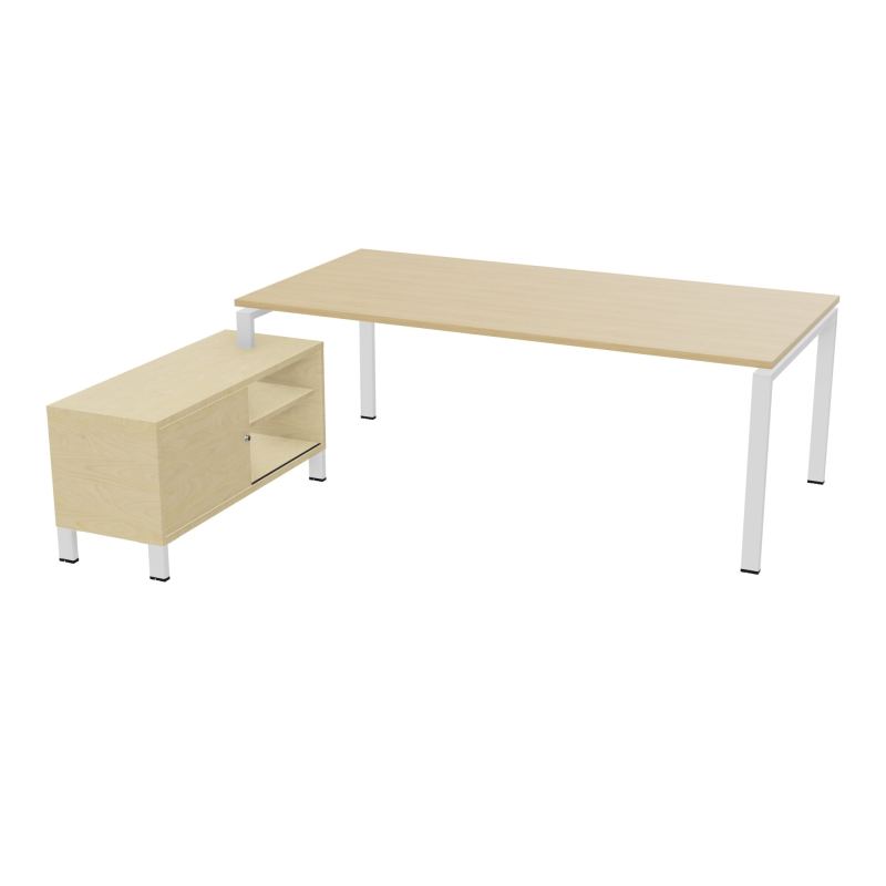 RIO BUREAU RECT. 218X188 PL 200X100 OBT + RET PORT A GAUCHE SIMPLE ACCES  R1 SO N8