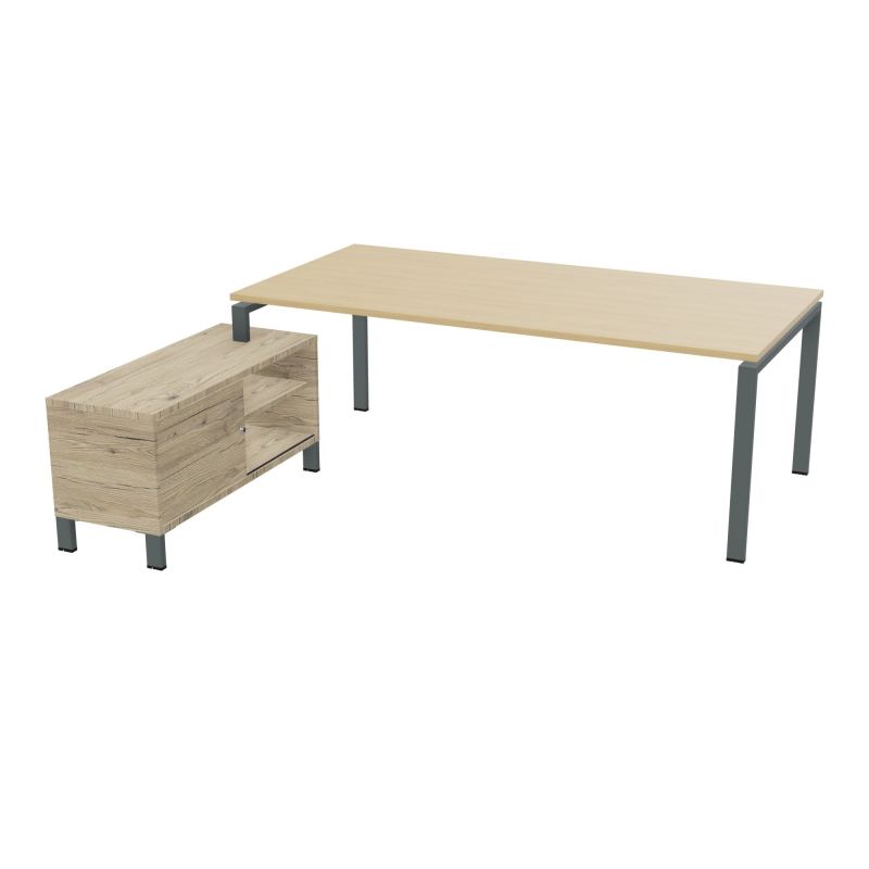 RIO BUREAU RECT. 218X188 PL 200X100 OBT + RET PORT A GAUCHE SIMPLE ACCES  R1 SU R3