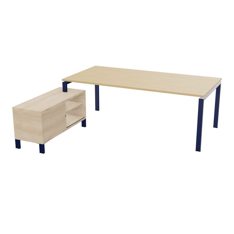 RIO BUREAU RECT. 218X188 PL 200X100 OBT + RET PORT A GAUCHE SIMPLE ACCES  R1 X4 RZ
