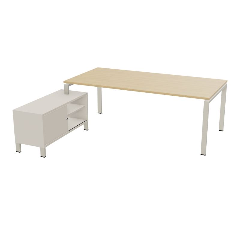 RIO BUREAU RECT. 218X188 PL 200X100 OBT + RET PORT A GAUCHE SIMPLE ACCES  R1 ZC N5