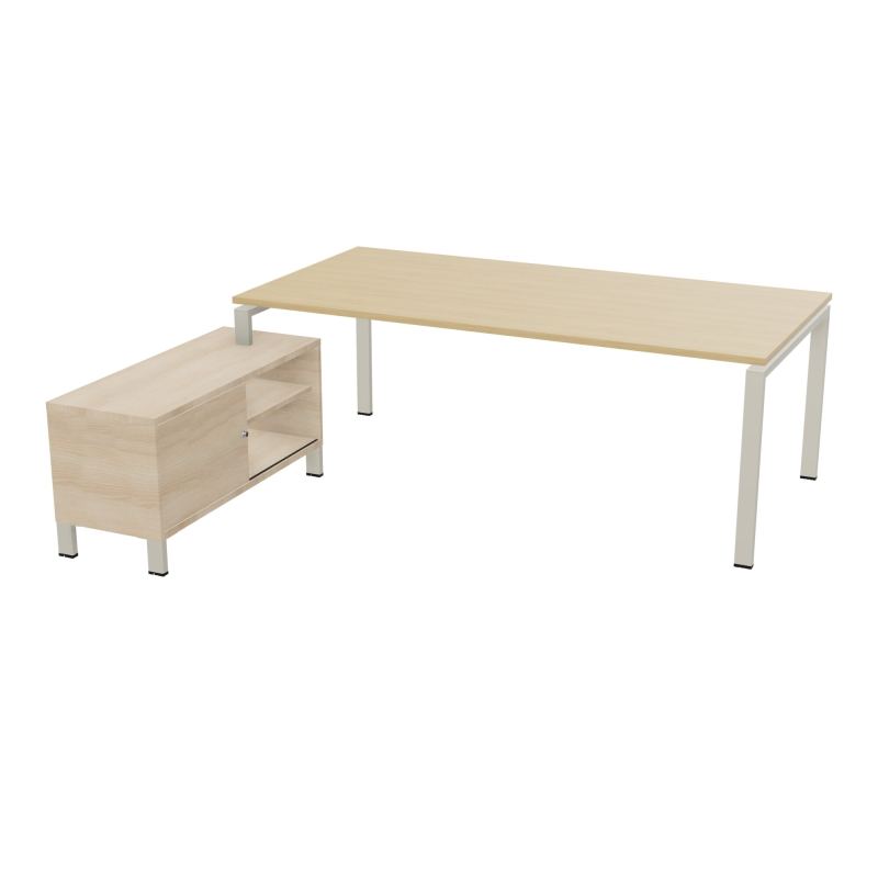 RIO BUREAU RECT. 218X188 PL 200X100 OBT + RET PORT A GAUCHE SIMPLE ACCES  R1 ZC RZ