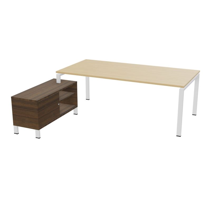RIO BUREAU RECT. 218X188 PL 200X100 OBT + RET PORT A GAUCHE SIMPLE ACCES  R1 ZO N6