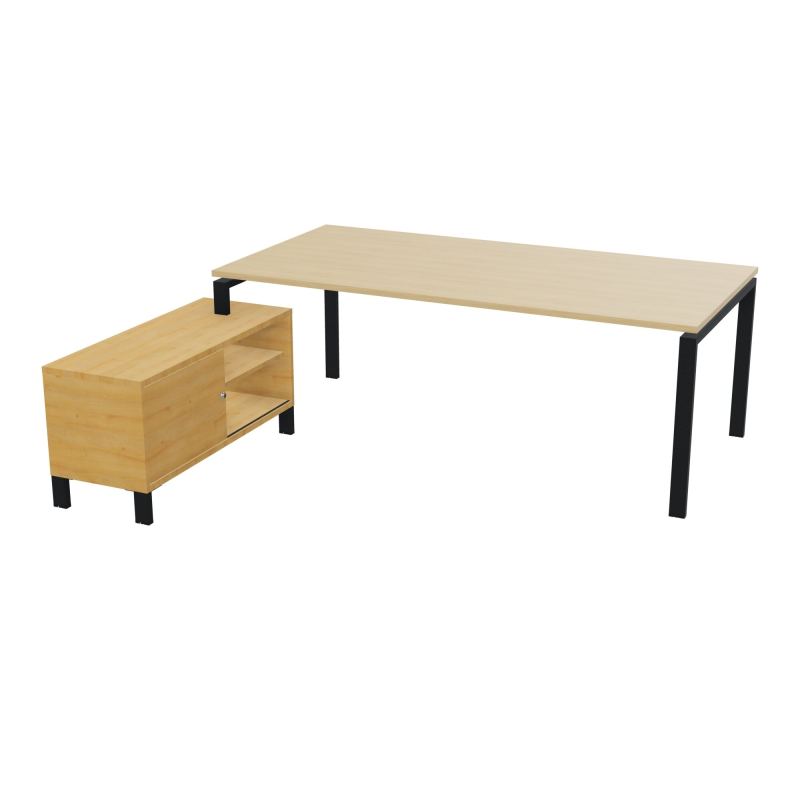 RIO BUREAU RECT. 218X188 PL 200X100 OBT + RET PORT A GAUCHE SIMPLE ACCES  R1 ZP R5