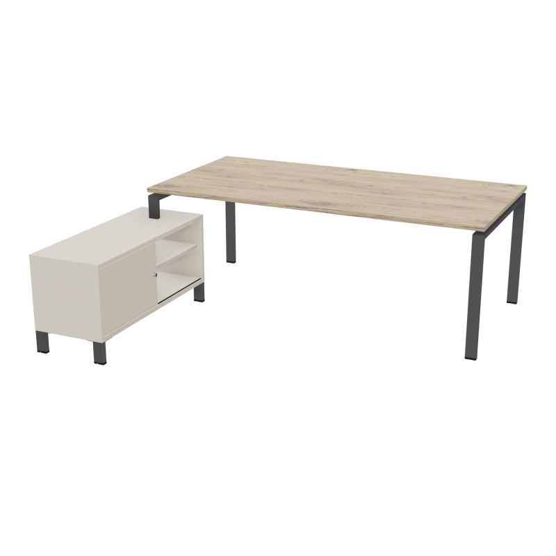 RIO BUREAU RECT. 218X188 PL 200X100 OBT + RET PORT A GAUCHE SIMPLE ACCES  R3 SC N5