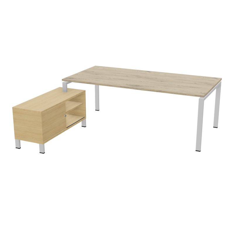 RIO BUREAU RECT. 218X188 PL 200X100 OBT + RET PORT A GAUCHE SIMPLE ACCES  R3 SD R1