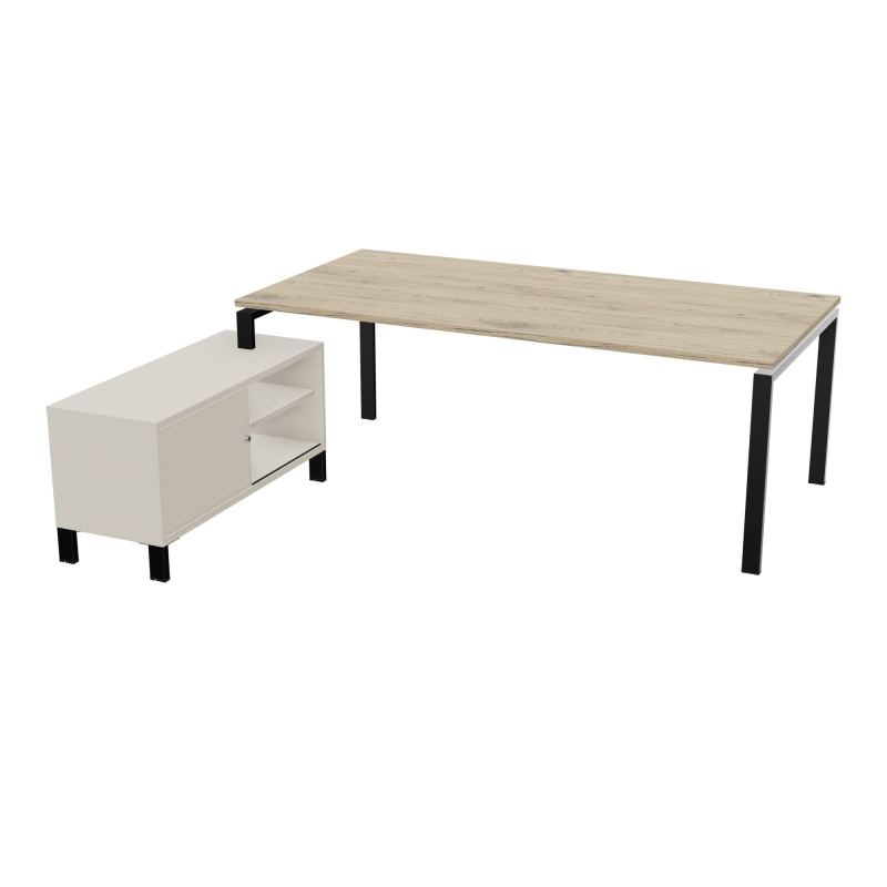 RIO BUREAU RECT. 218X188 PL 200X100 OBT + RET PORT A GAUCHE SIMPLE ACCES  R3 SG N5