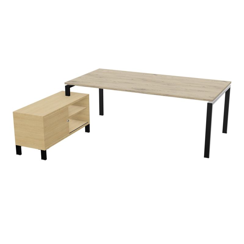 RIO BUREAU RECT. 218X188 PL 200X100 OBT + RET PORT A GAUCHE SIMPLE ACCES  R3 SG R1