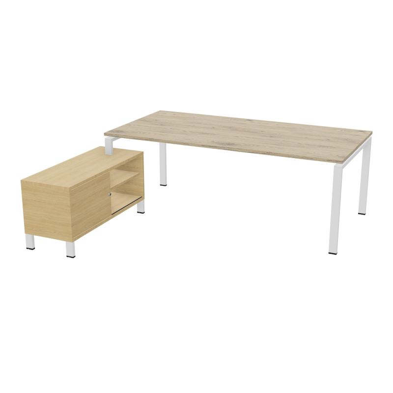 RIO BUREAU RECT. 218X188 PL 200X100 OBT + RET PORT A GAUCHE SIMPLE ACCES  R3 SO R1