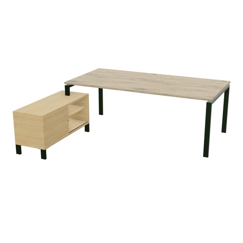 RIO BUREAU RECT. 218X188 PL 200X100 OBT + RET PORT A GAUCHE SIMPLE ACCES  R3 ST R1