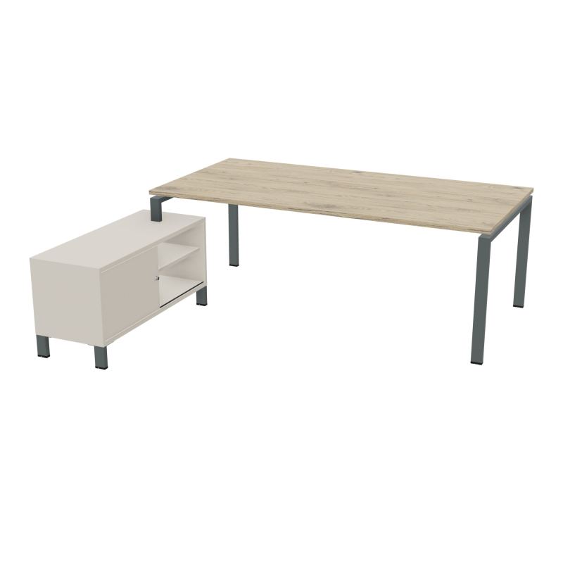 RIO BUREAU RECT. 218X188 PL 200X100 OBT + RET PORT A GAUCHE SIMPLE ACCES  R3 SU N5