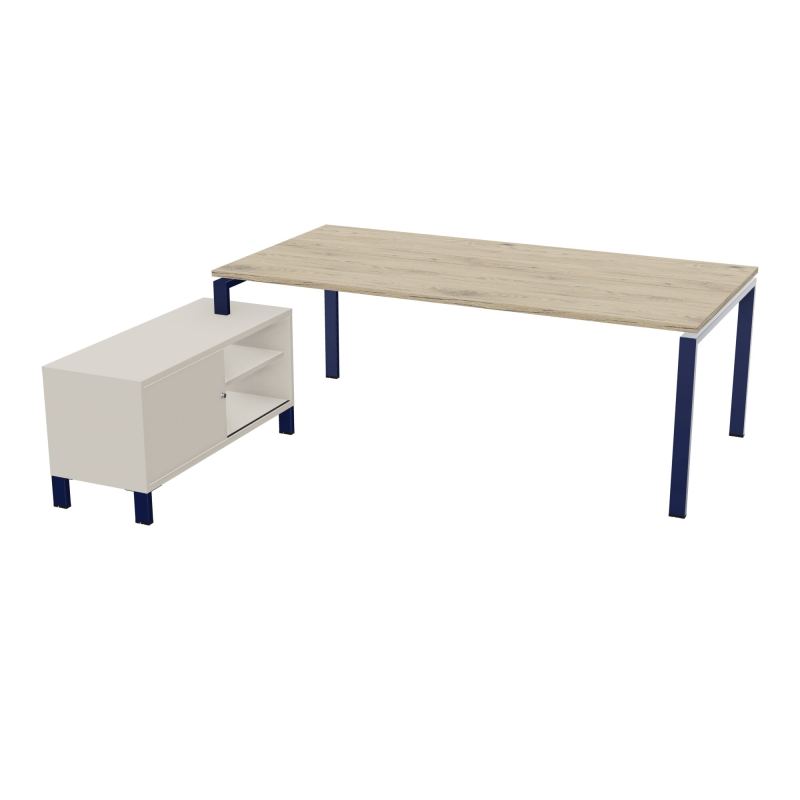 RIO BUREAU RECT. 218X188 PL 200X100 OBT + RET PORT A GAUCHE SIMPLE ACCES  R3 X4 N5