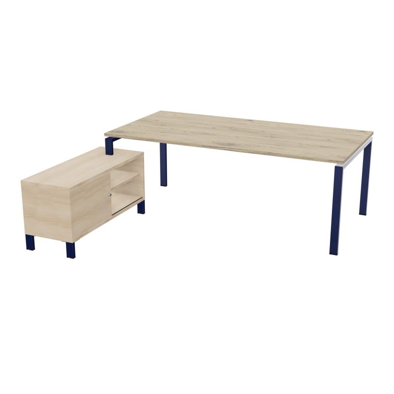 RIO BUREAU RECT. 218X188 PL 200X100 OBT + RET PORT A GAUCHE SIMPLE ACCES  R3 X4 RZ