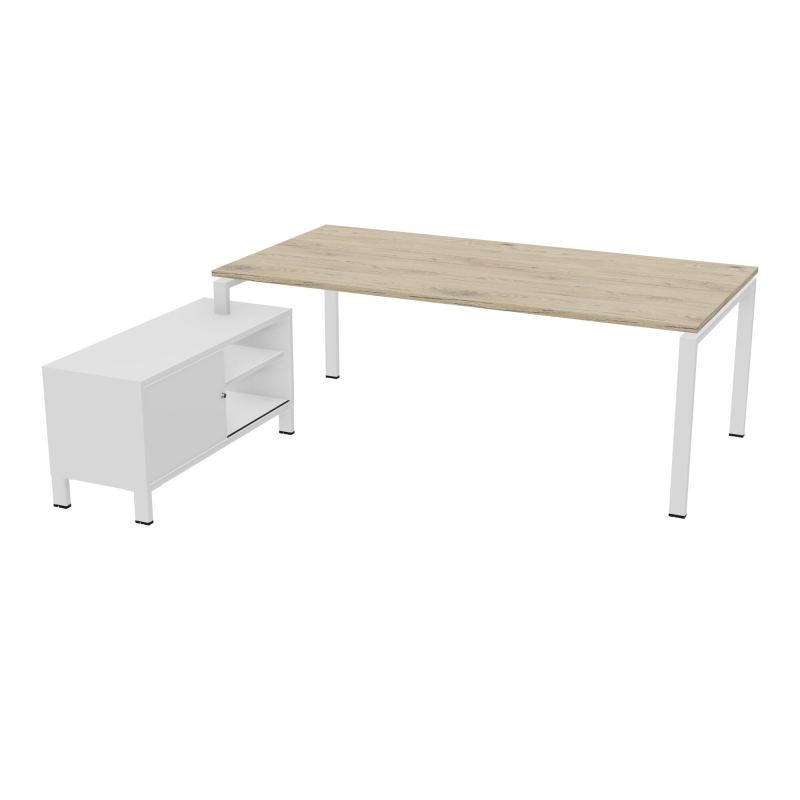 RIO BUREAU RECT. 218X188 PL 200X100 OBT + RET PORT A GAUCHE SIMPLE ACCES  R3 ZO MG