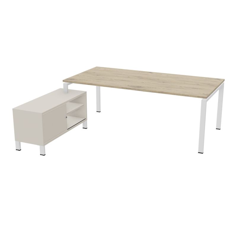 RIO BUREAU RECT. 218X188 PL 200X100 OBT + RET PORT A GAUCHE SIMPLE ACCES  R3 ZO N5