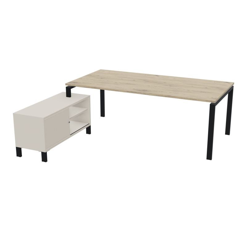RIO BUREAU RECT. 218X188 PL 200X100 OBT + RET PORT A GAUCHE SIMPLE ACCES  R3 ZP N5