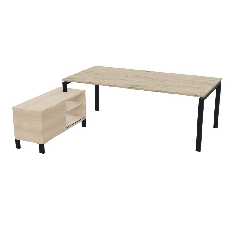 RIO BUREAU RECT. 218X188 PL 200X100 OBT + RET PORT A GAUCHE SIMPLE ACCES  R3 ZP RZ