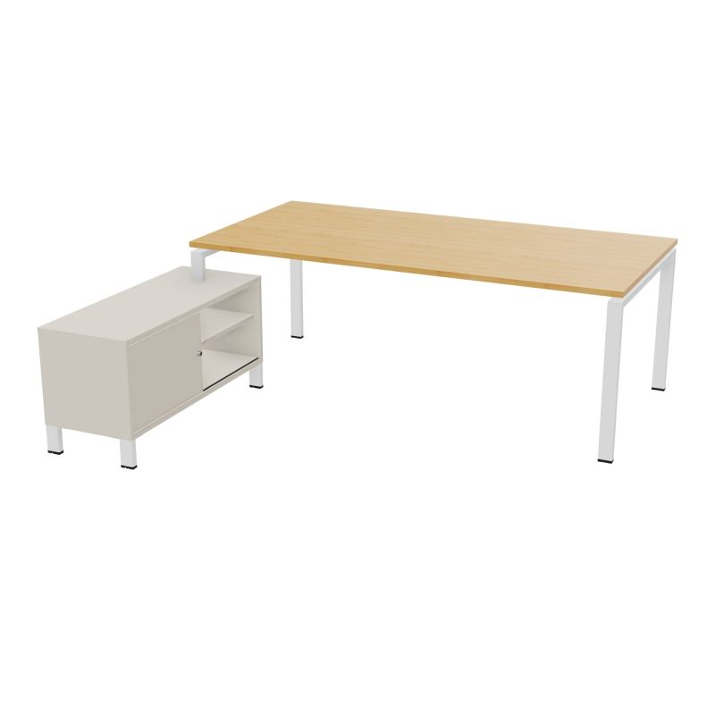 RIO BUREAU RECT. 218X188 PL 200X100 OBT + RET PORT A GAUCHE SIMPLE ACCES  R5 SO N5