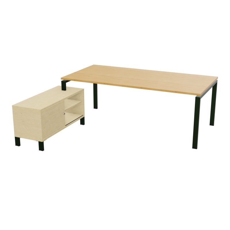 RIO BUREAU RECT. 218X188 PL 200X100 OBT + RET PORT A GAUCHE SIMPLE ACCES  R5 ST N8