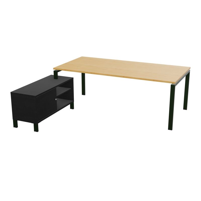 RIO BUREAU RECT. 218X188 PL 200X100 OBT + RET PORT A GAUCHE SIMPLE ACCES  R5 ST RK