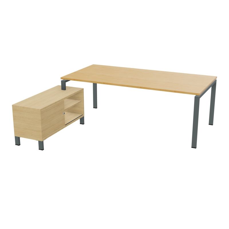 RIO BUREAU RECT. 218X188 PL 200X100 OBT + RET PORT A GAUCHE SIMPLE ACCES  R5 SU R1