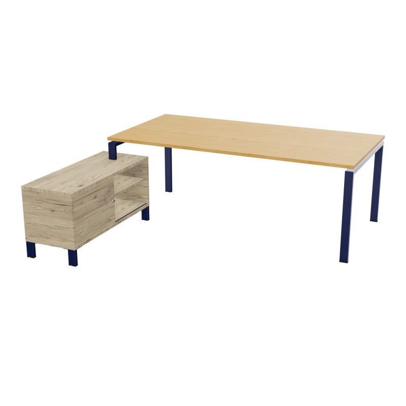 RIO BUREAU RECT. 218X188 PL 200X100 OBT + RET PORT A GAUCHE SIMPLE ACCES  R5 X4 R3