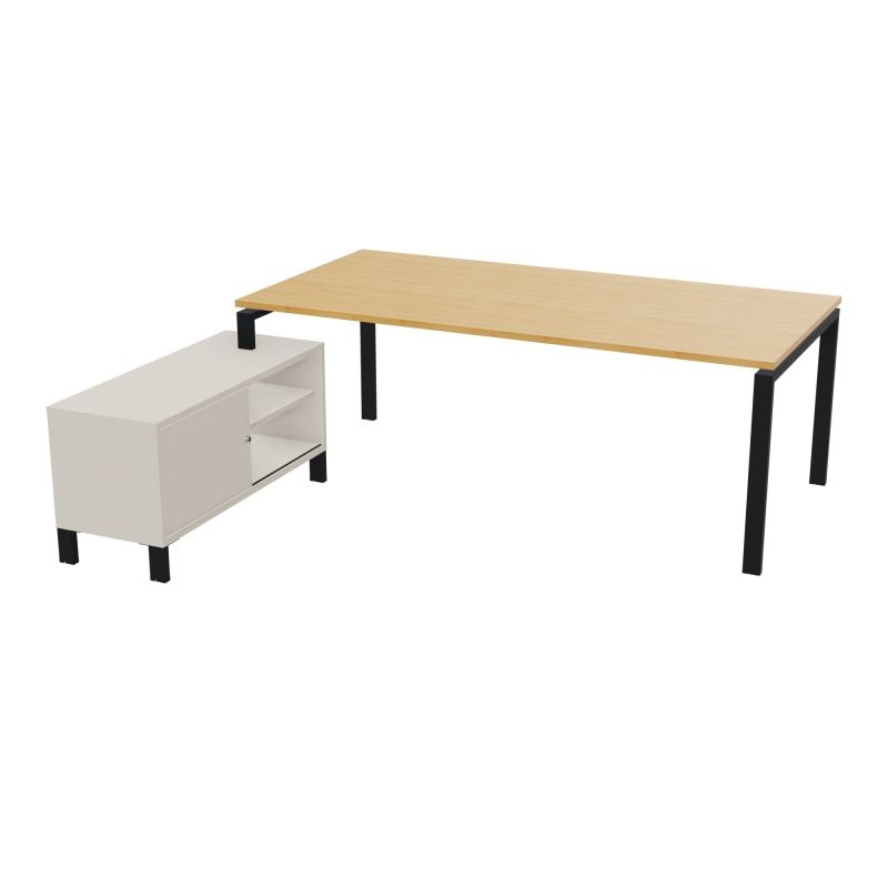 RIO BUREAU RECT. 218X188 PL 200X100 OBT + RET PORT A GAUCHE SIMPLE ACCES  R5 ZP N5
