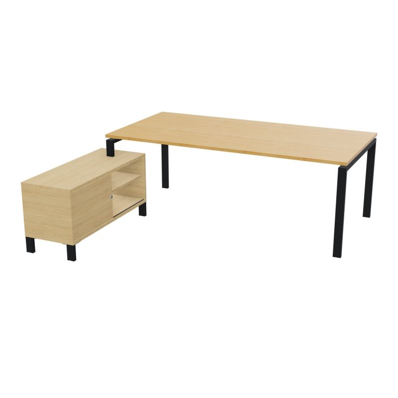 RIO BUREAU RECT. 218X188 PL 200X100 OBT + RET PORT A GAUCHE SIMPLE ACCES  R5 ZP R1