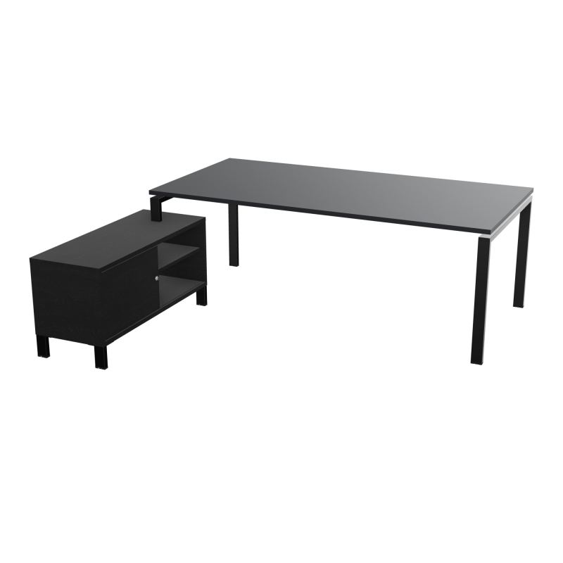 RIO BUREAU RECT. 218X188 PL 200X100 OBT + RET PORT A GAUCHE SIMPLE ACCES  R9 SG RK