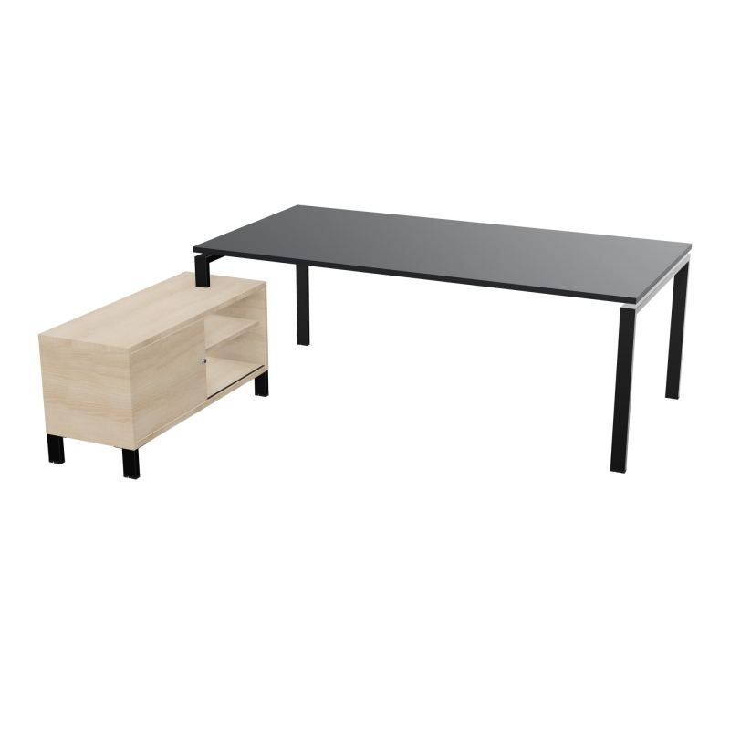 RIO BUREAU RECT. 218X188 PL 200X100 OBT + RET PORT A GAUCHE SIMPLE ACCES  R9 SG RZ