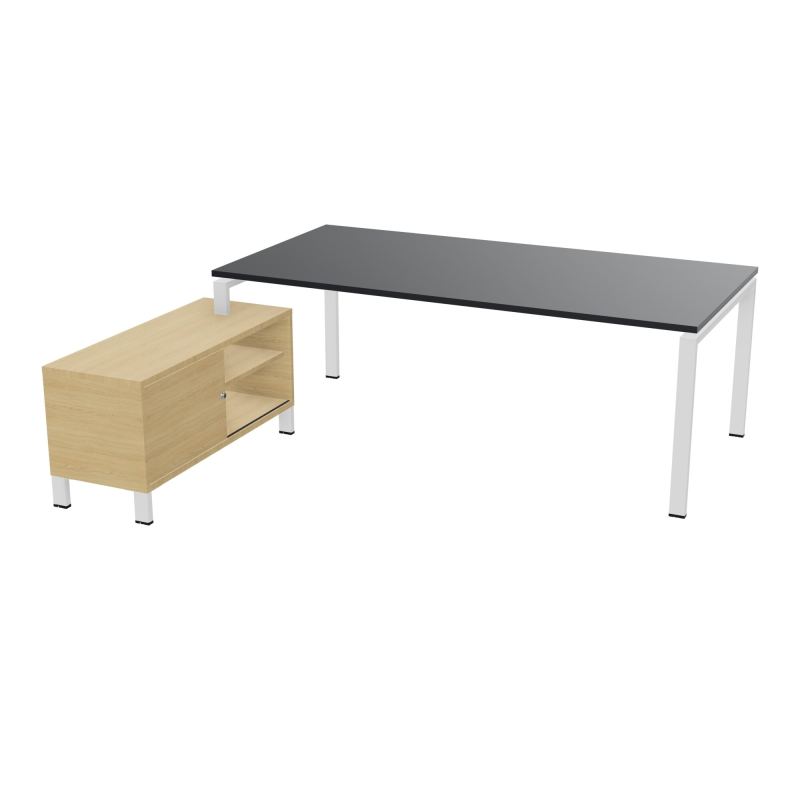 RIO BUREAU RECT. 218X188 PL 200X100 OBT + RET PORT A GAUCHE SIMPLE ACCES  R9 SO R1