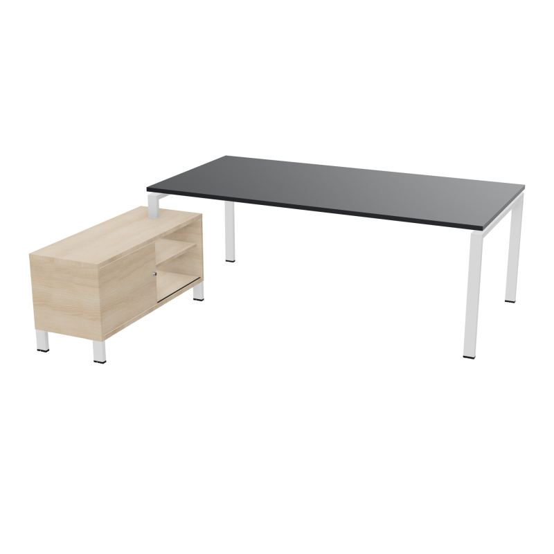 RIO BUREAU RECT. 218X188 PL 200X100 OBT + RET PORT A GAUCHE SIMPLE ACCES  R9 SO RZ