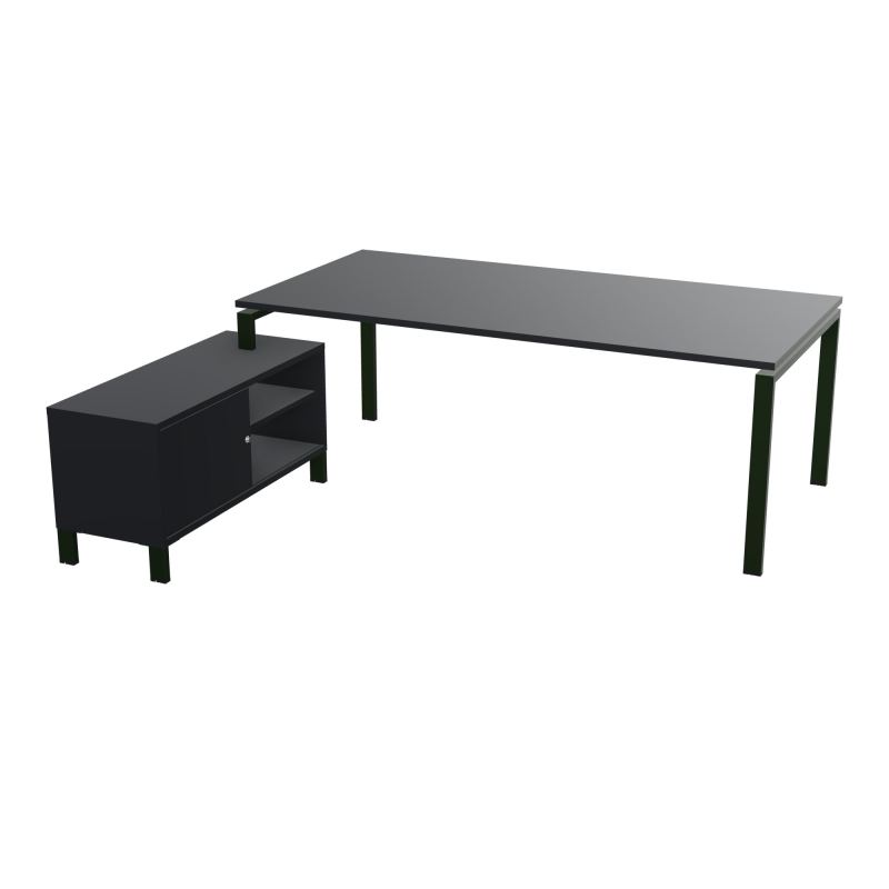 RIO BUREAU RECT. 218X188 PL 200X100 OBT + RET PORT A GAUCHE SIMPLE ACCES  R9 ST R9