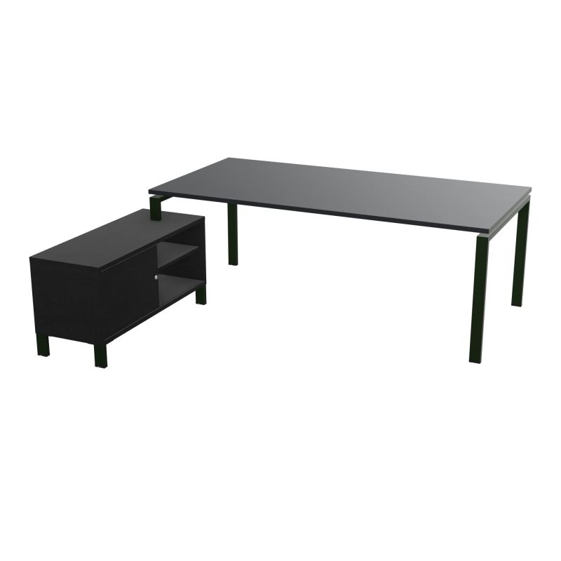 RIO BUREAU RECT. 218X188 PL 200X100 OBT + RET PORT A GAUCHE SIMPLE ACCES  R9 ST RK