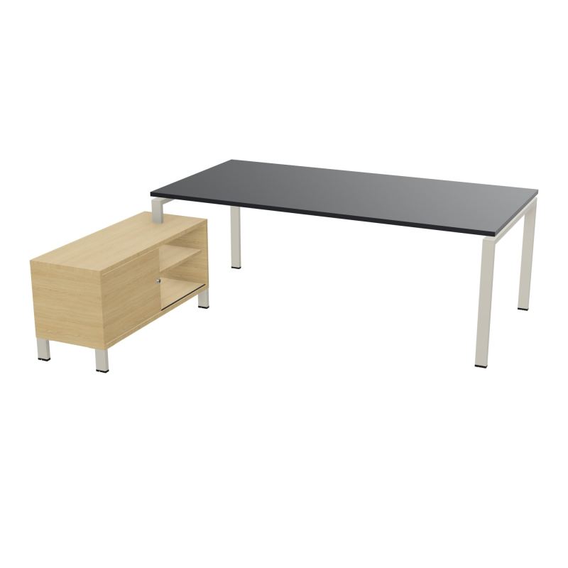 RIO BUREAU RECT. 218X188 PL 200X100 OBT + RET PORT A GAUCHE SIMPLE ACCES  R9 ZC R1