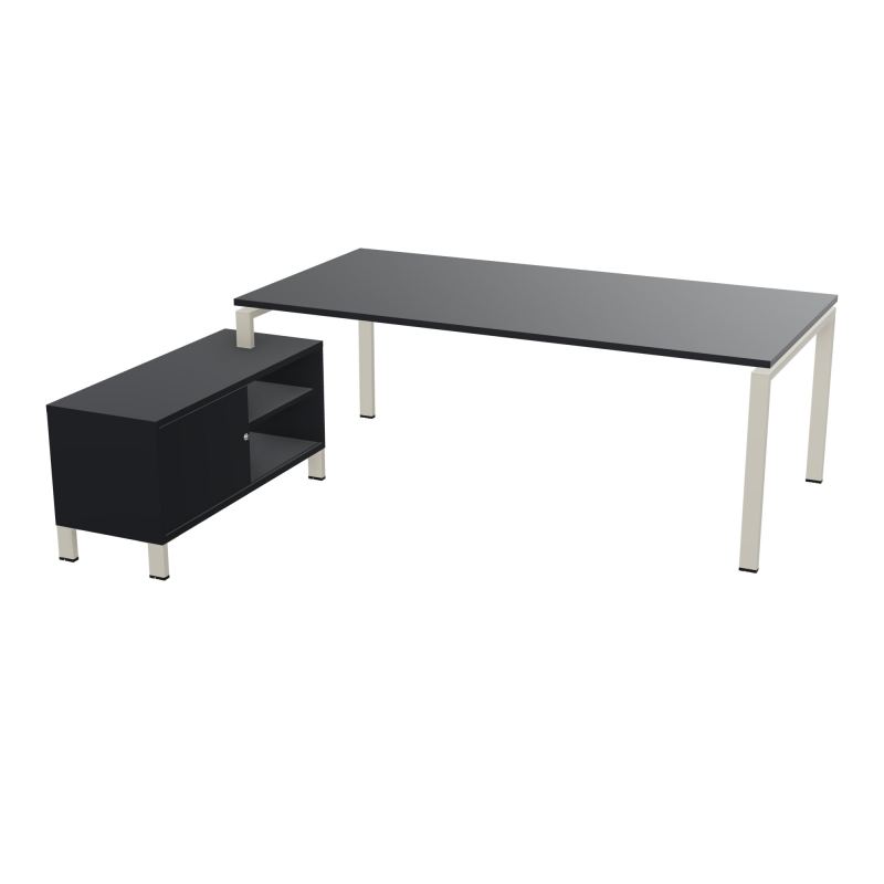 RIO BUREAU RECT. 218X188 PL 200X100 OBT + RET PORT A GAUCHE SIMPLE ACCES  R9 ZC R9
