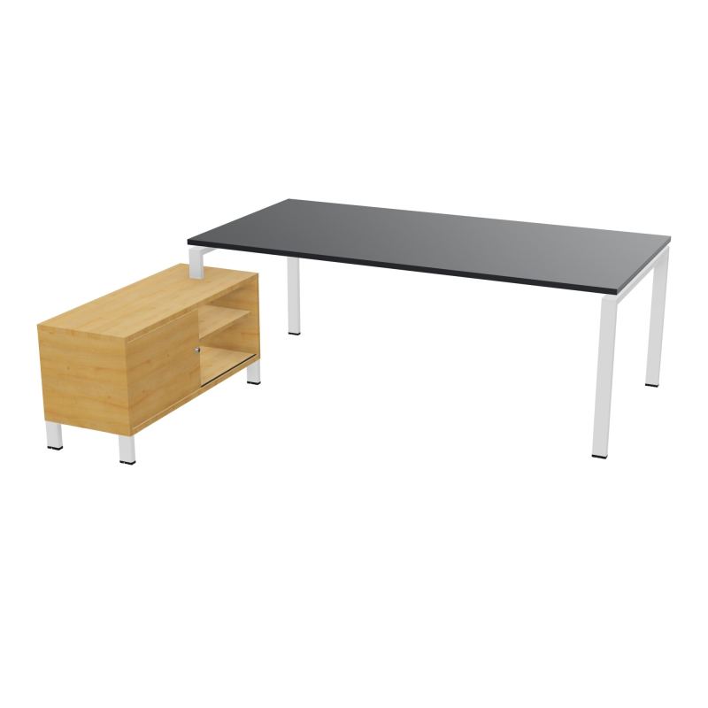RIO BUREAU RECT. 218X188 PL 200X100 OBT + RET PORT A GAUCHE SIMPLE ACCES  R9 ZO R5