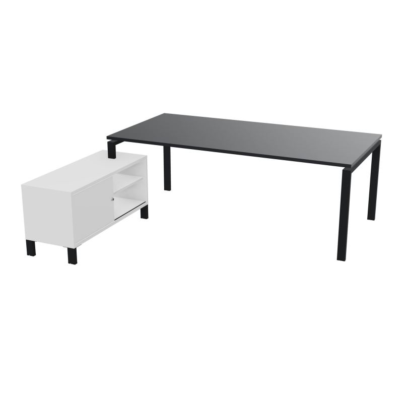 RIO BUREAU RECT. 218X188 PL 200X100 OBT + RET PORT A GAUCHE SIMPLE ACCES  R9 ZP MG